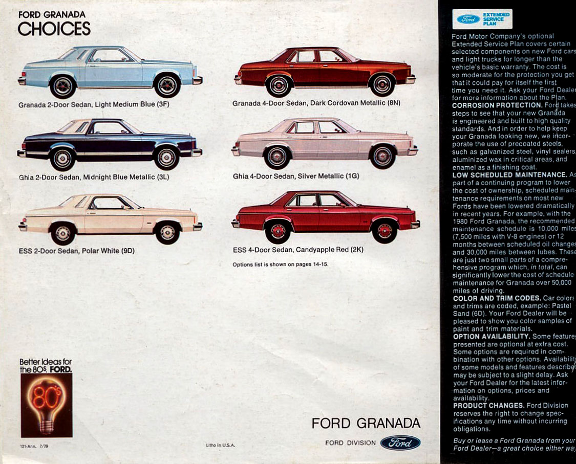 1980 Ford Granada Brochure Page 7